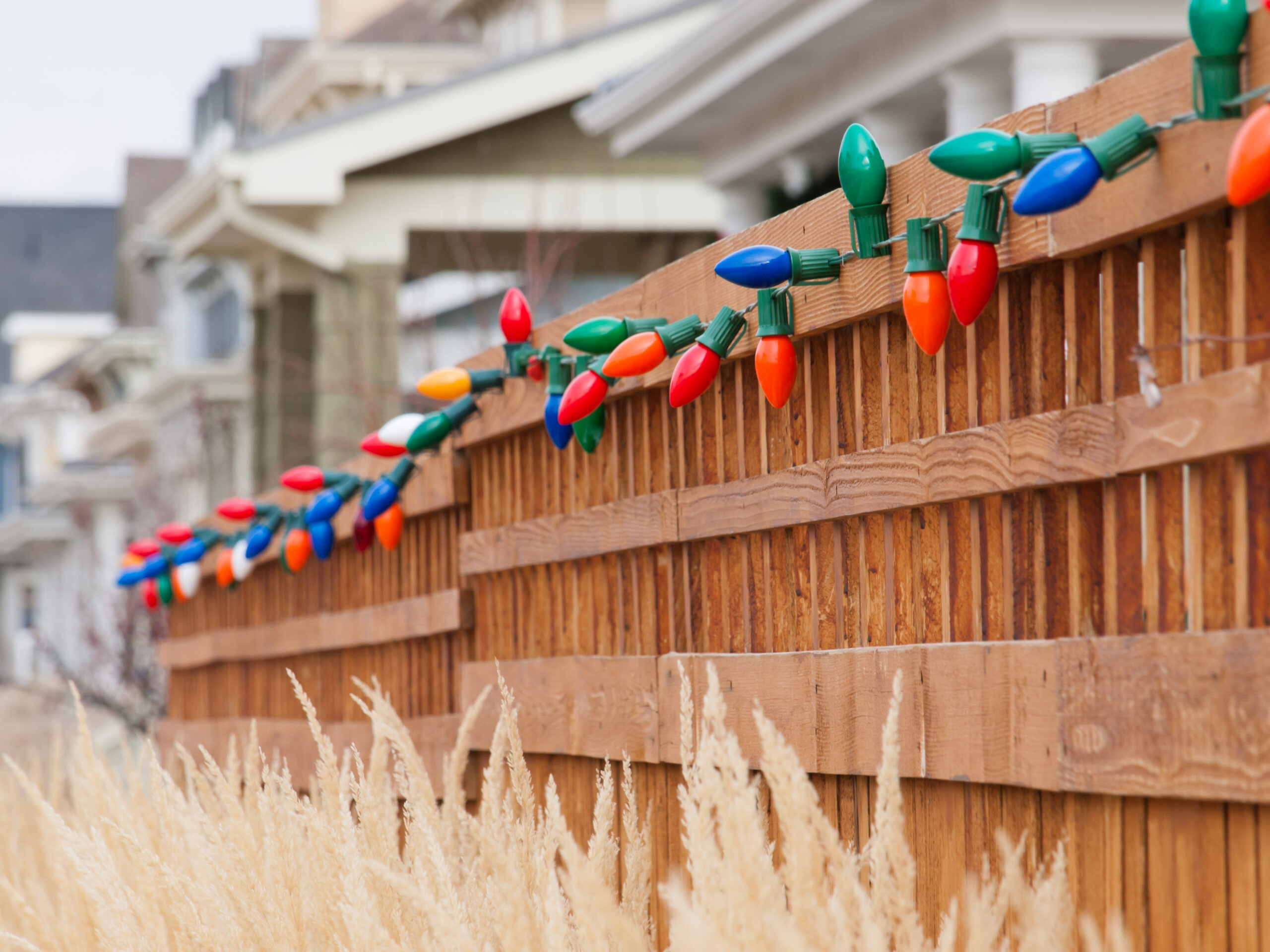 christmas light installation