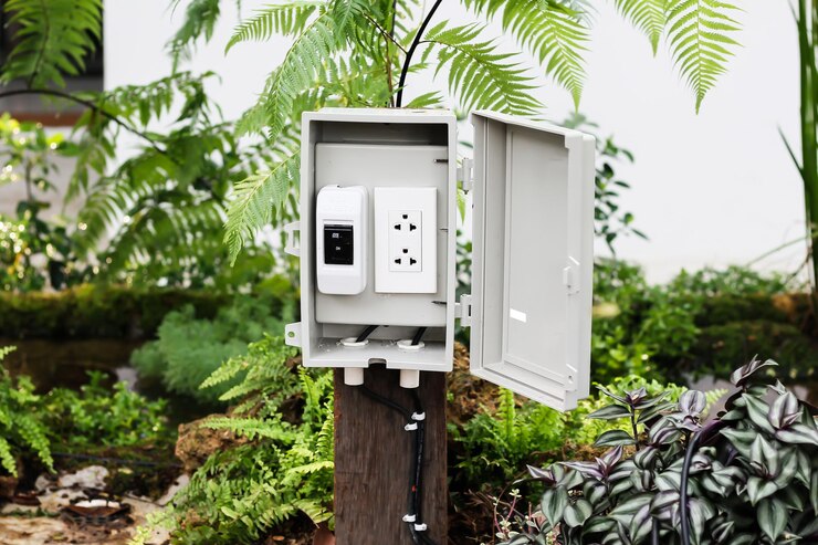 diy outdoor electrical outlet post