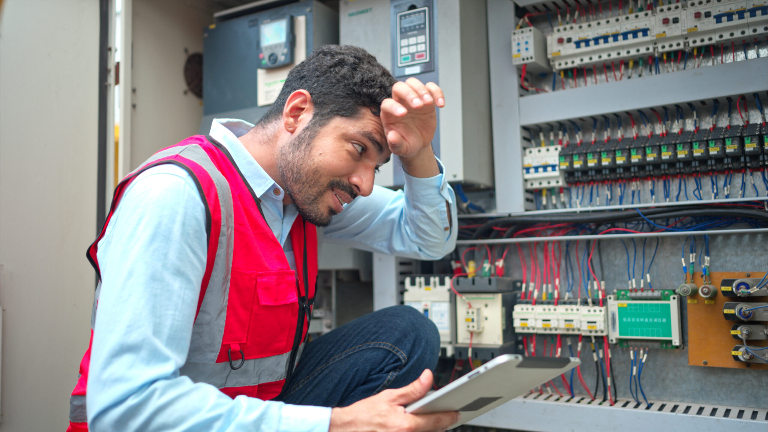 electrical systems are the backbone of every modern building, electrical engineer inspects the electrical contro utc scaled